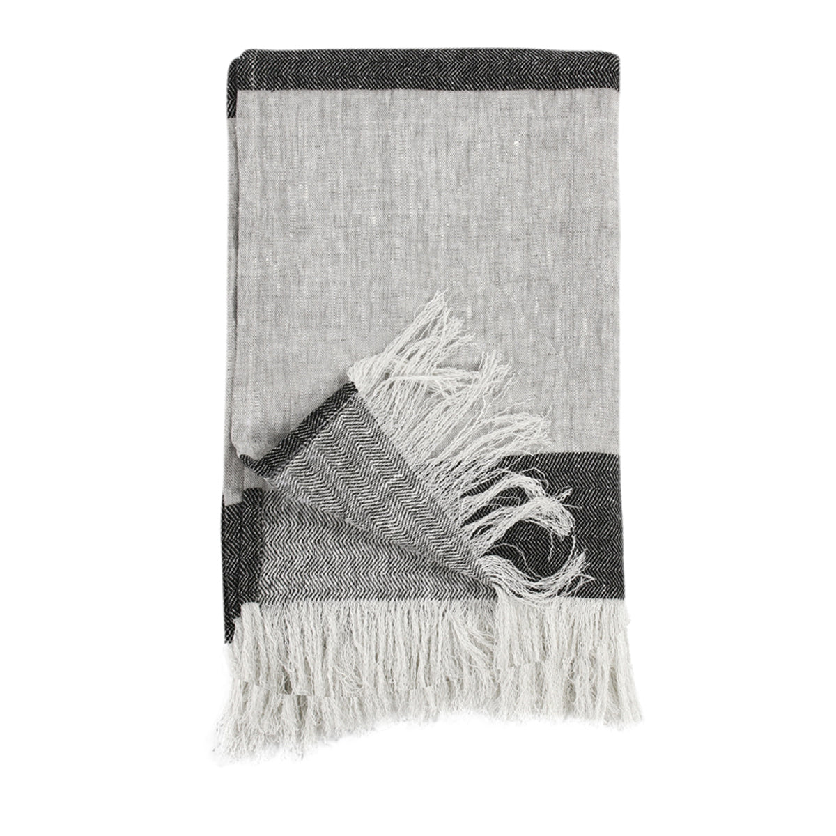 TC Talara Nat/Charcoal Throw - Chapin Furniture