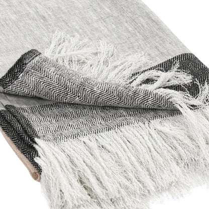 TC Talara Nat/Charcoal Throw - Chapin Furniture
