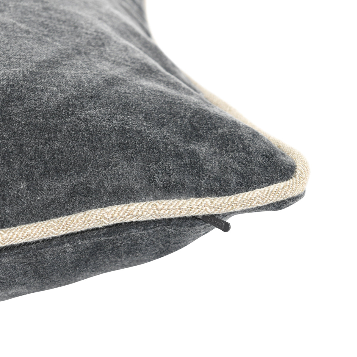 SLD Heirloom Velvet Pillow Stone Gray - Set of 2 - Chapin Furniture