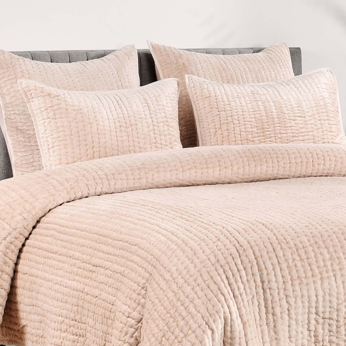 Bari Velvet Bliss Nude Quilt - Chapin Furniture