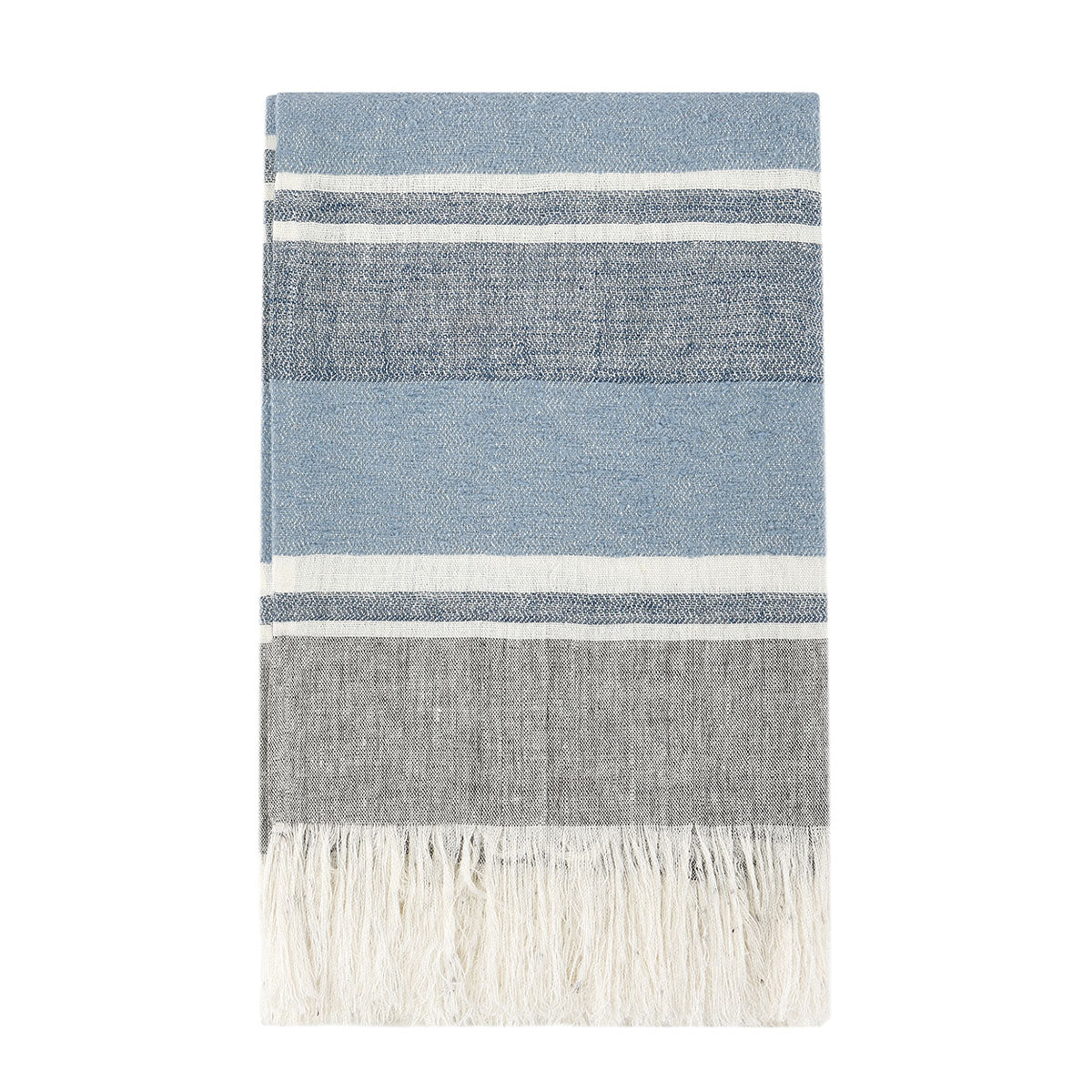 TC Lima Capri Blue/Dark Gray Throw - Chapin Furniture