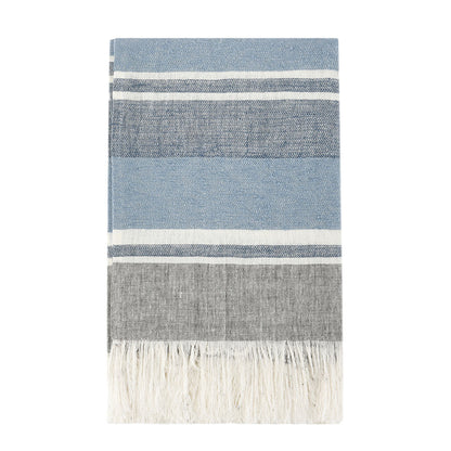TC Lima Capri Blue/Dark Gray Throw - Chapin Furniture