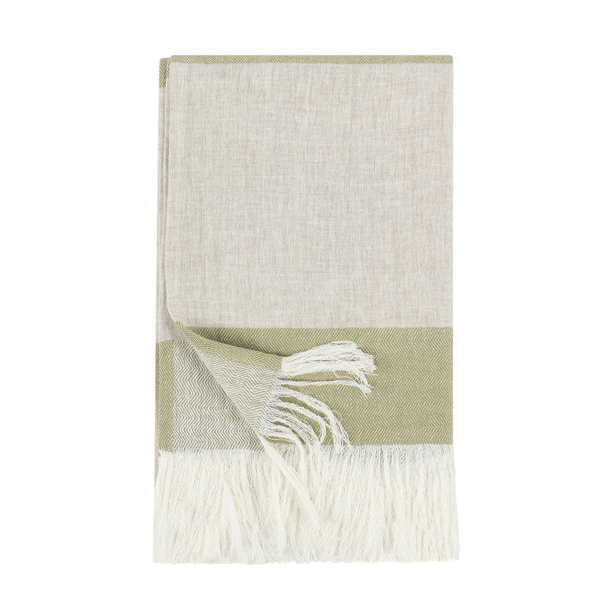 TC Talara Wheat Green/Natural Throw - Chapin Furniture