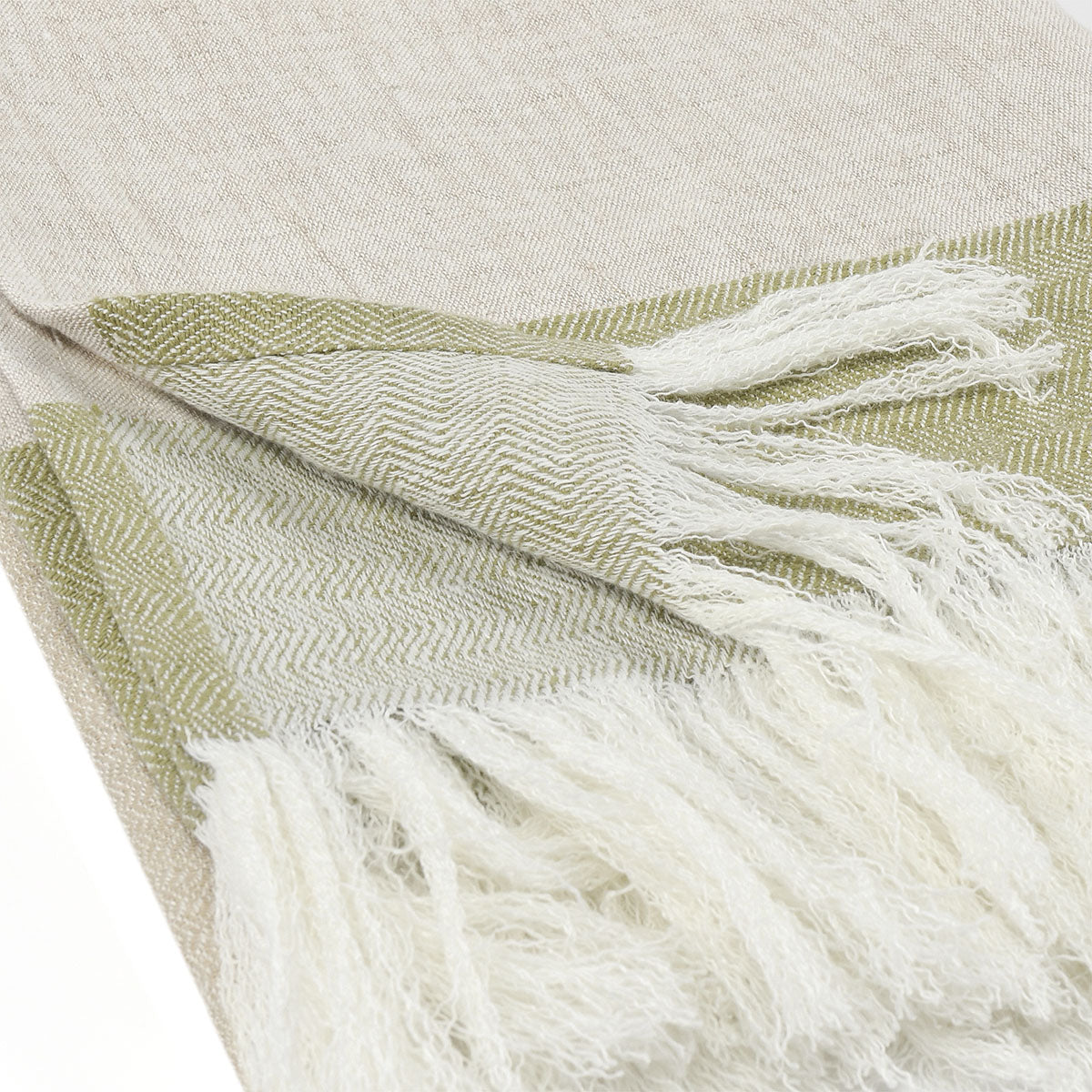 TC Talara Wheat Green/Natural Throw - Chapin Furniture