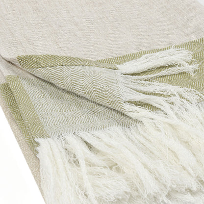 TC Talara Wheat Green/Natural Throw - Chapin Furniture