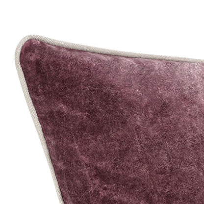 SLD Heirloom Velvet Pillow Sangria Red - Set of 2 - Chapin Furniture
