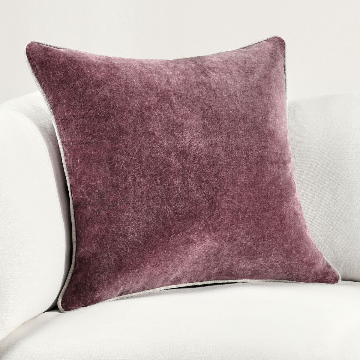 SLD Heirloom Velvet Pillow Sangria Red - Set of 2 - Chapin Furniture