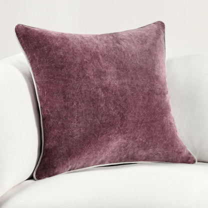 SLD Heirloom Velvet Pillow Sangria Red - Set of 2 - Chapin Furniture