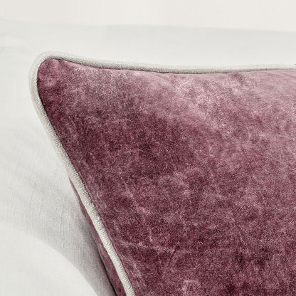 SLD Heirloom Velvet Pillow Sangria Red - Set of 2 - Chapin Furniture