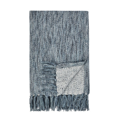 TC Sharma Denim Blue Throw - Chapin Furniture