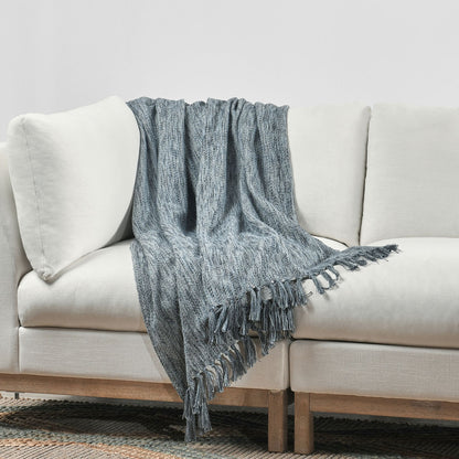 TC Sharma Denim Blue Throw - Chapin Furniture