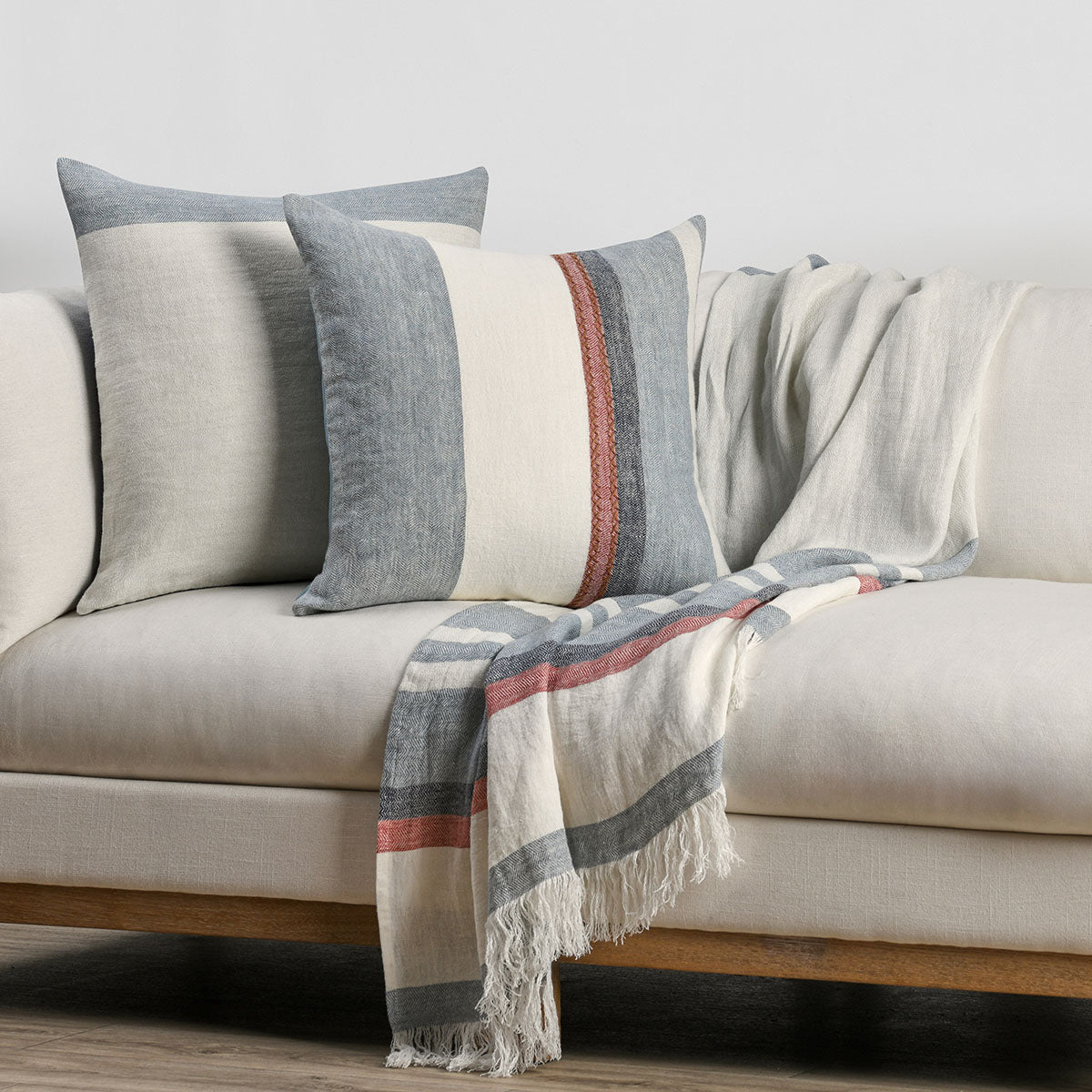 BW Taylor Blue Multi 22x22 Pillow - Set of 2 - Chapin Furniture