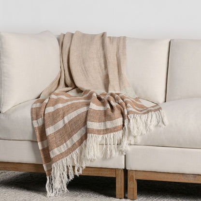 TC Sherry Hazel/Natural Throw - Chapin Furniture