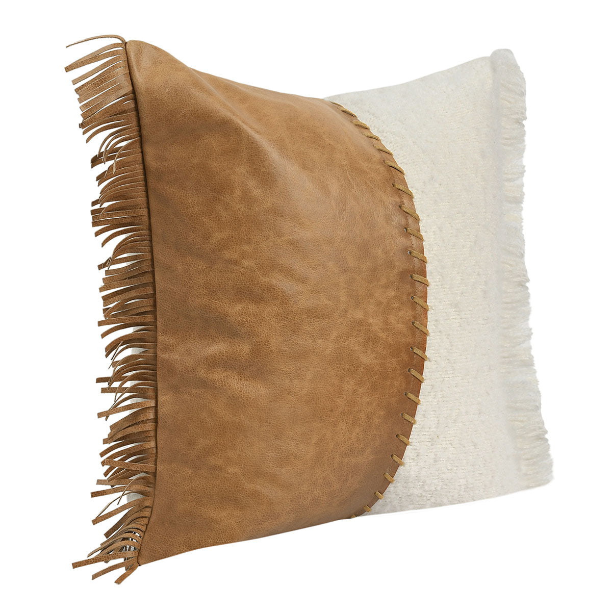 RN Harris Leather Chestnut/Ivory 22x22 - Set of 2 - Chapin Furniture