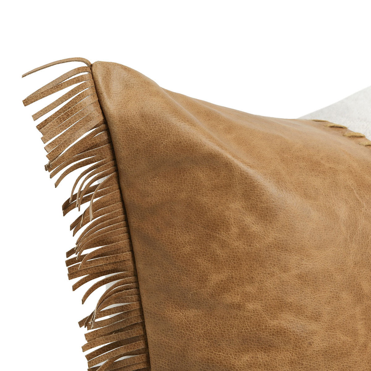 RN Harris Leather Chestnut/Ivory 22x22 - Set of 2 - Chapin Furniture
