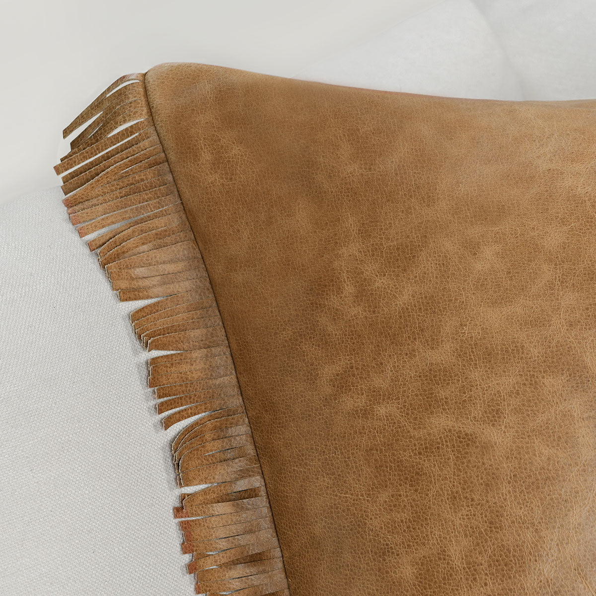 RN Harris Leather Chestnut/Ivory 22x22 - Set of 2 - Chapin Furniture