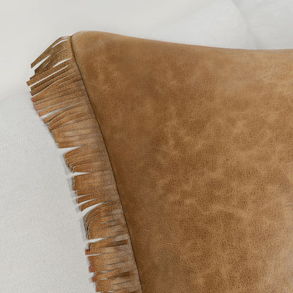 RN Harris Leather Chestnut/Ivory 22x22 - Set of 2 - Chapin Furniture