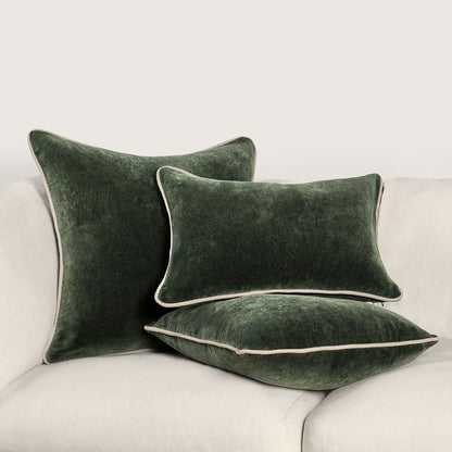SLD Heirloom Velvet Pillow Forest Green - Set of 2 - Chapin Furniture