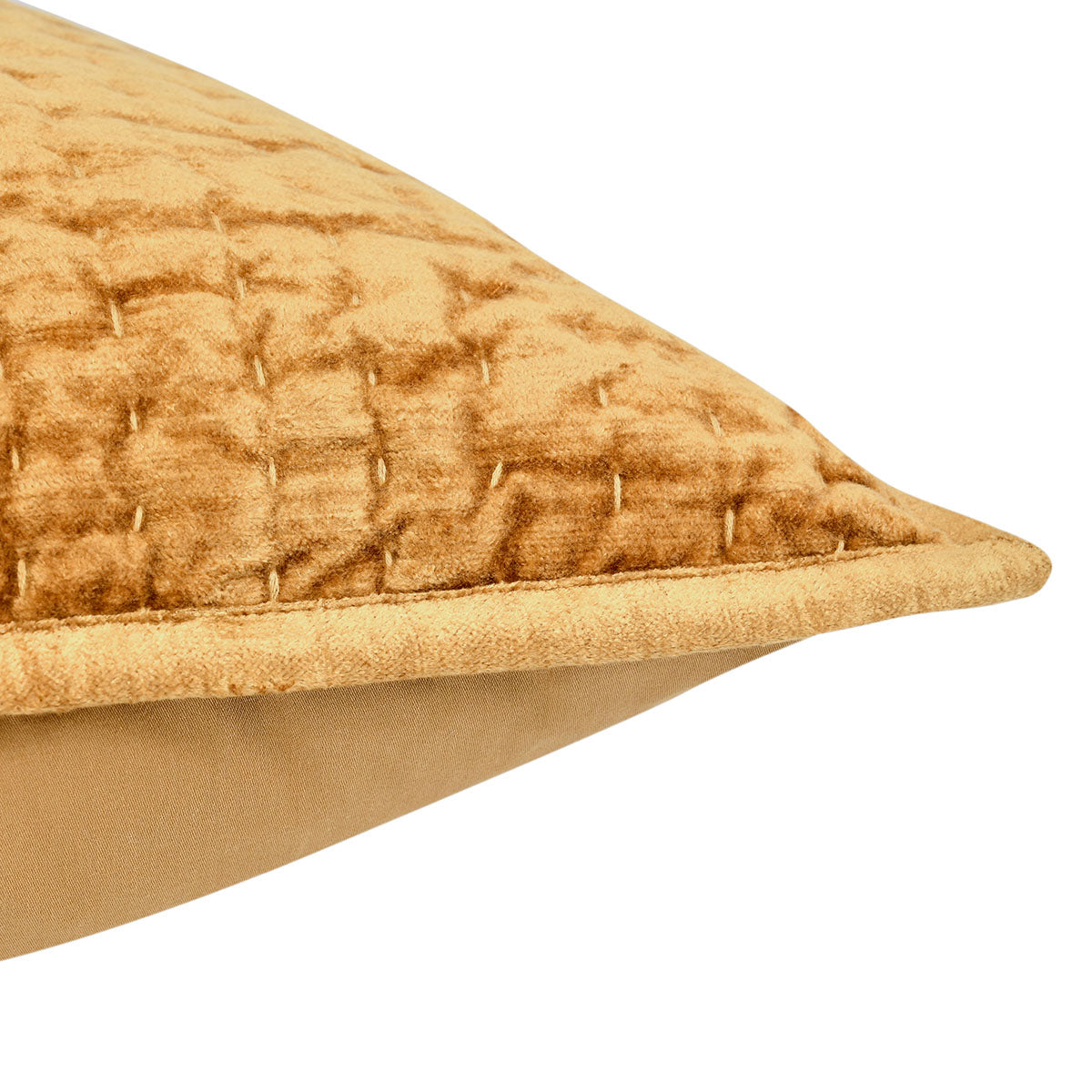 Bari Velvet Honey Gold Quilt - Chapin Furniture