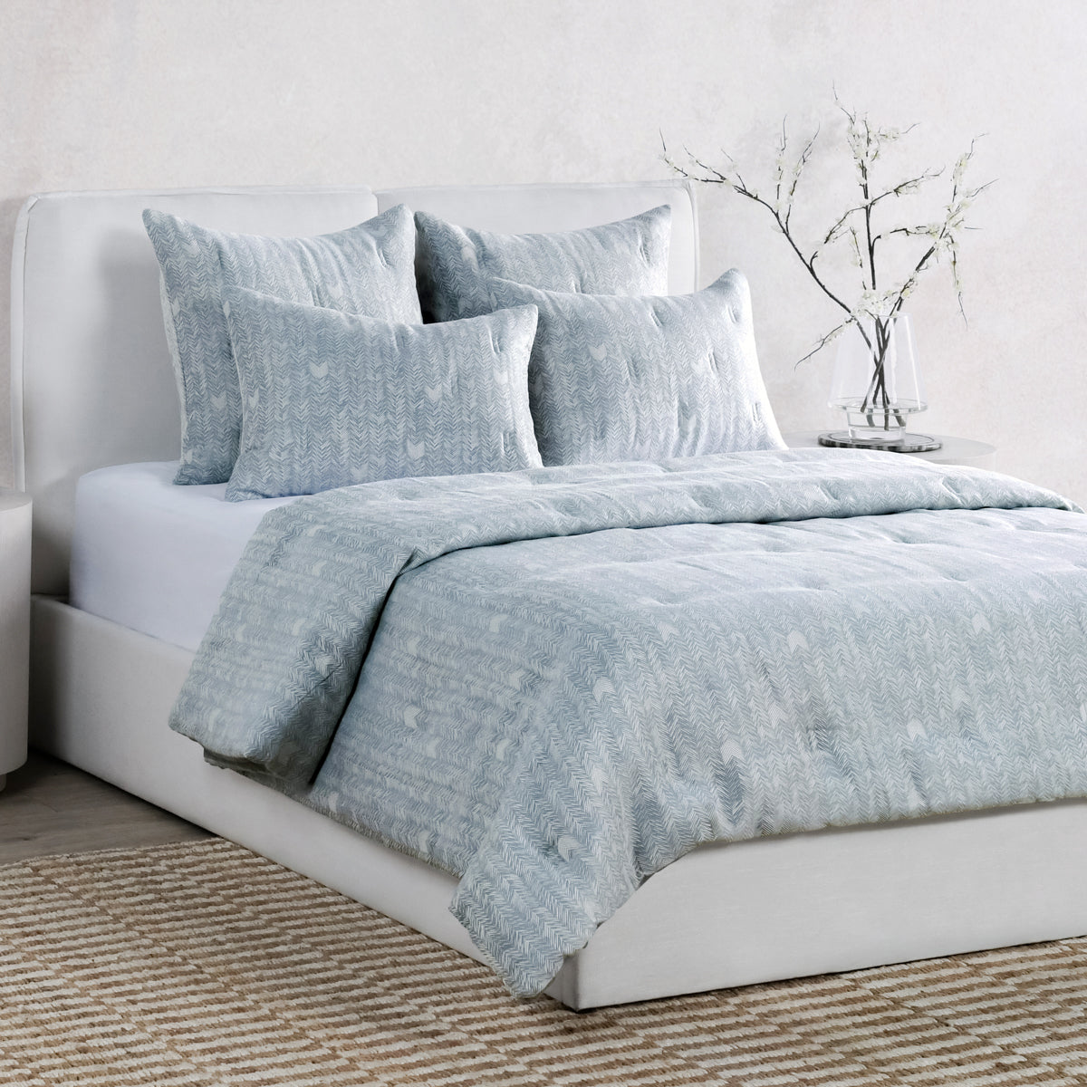 French Herringbone Storm Comforter - Chapin Furniture