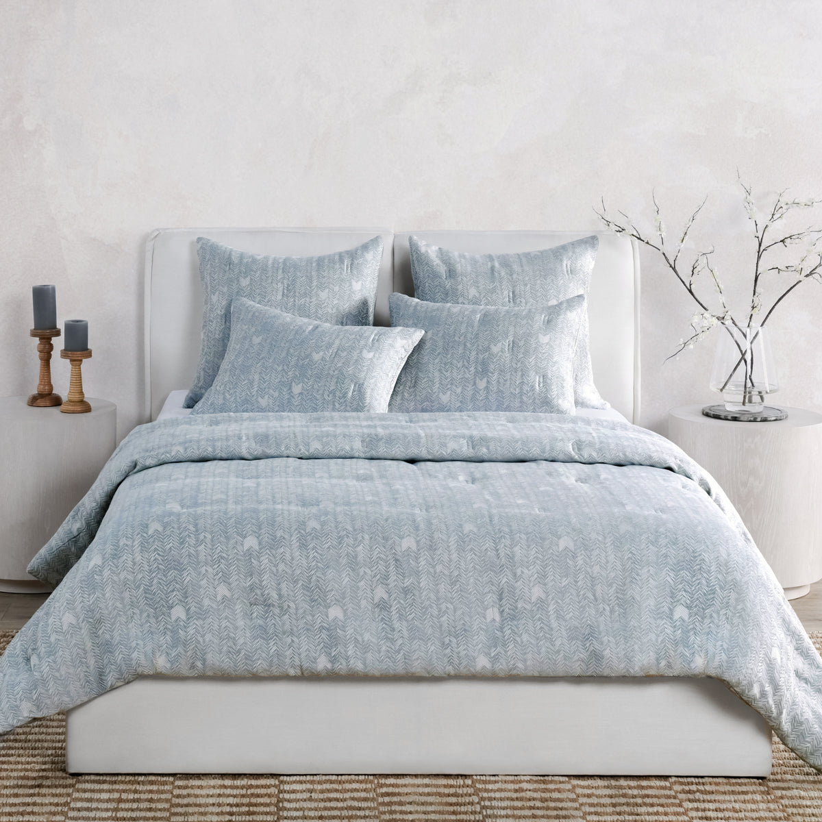 French Herringbone Storm Comforter - Chapin Furniture