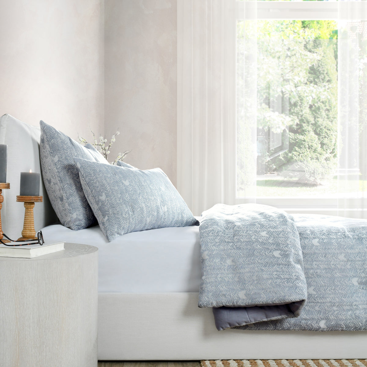 French Herringbone Storm Comforter - Chapin Furniture