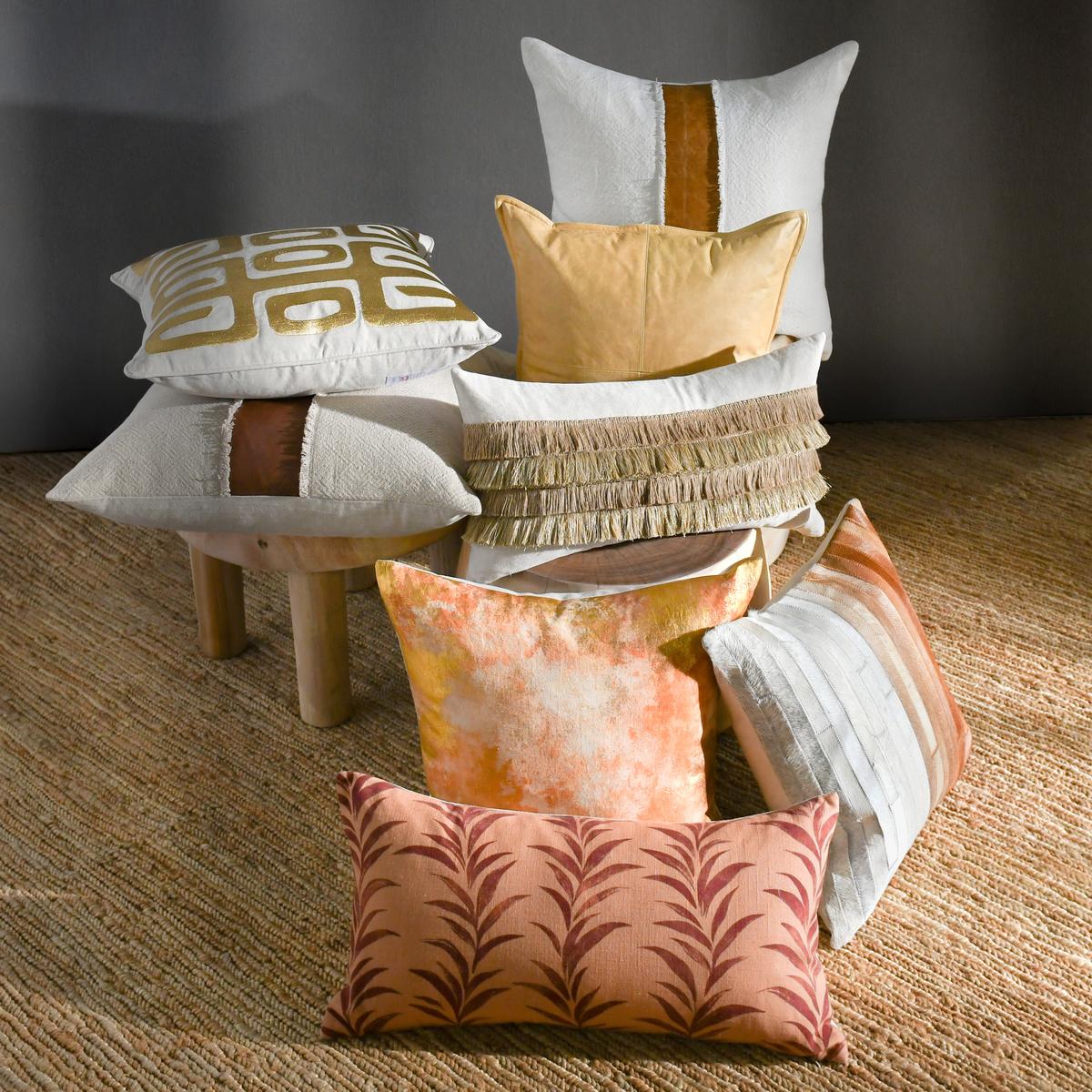 CH Steam Natural/Kona Brown 26x26 Pillow - Chapin Furniture