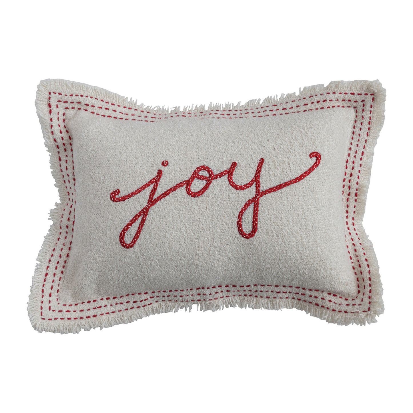 "Joy" Fringe Pillow - Chapin Furniture