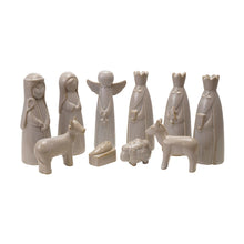 Set of 9 Stoneware Nativity Set - Chapin Furniture