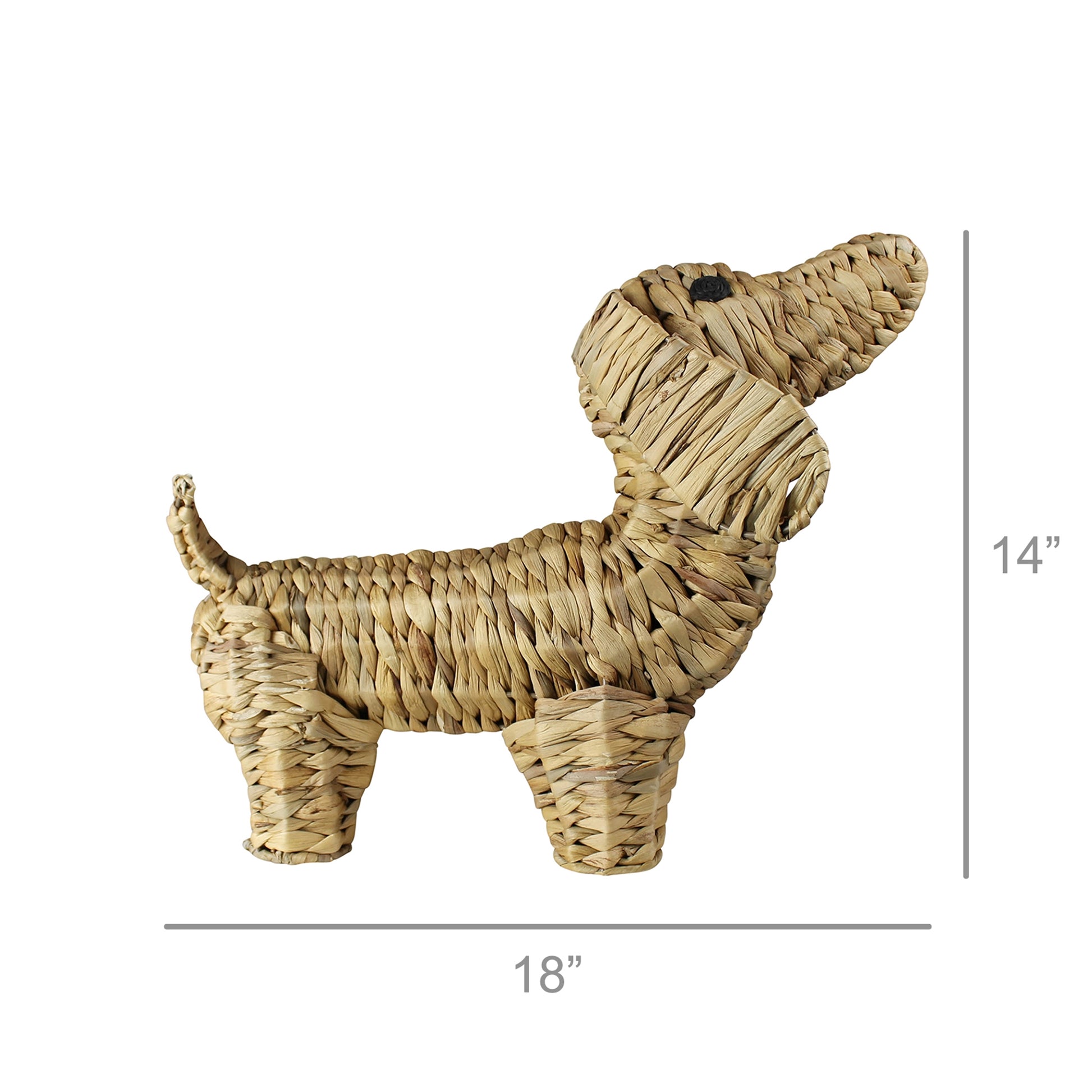 Standing Water Hyacinth Dog - Chapin Furniture