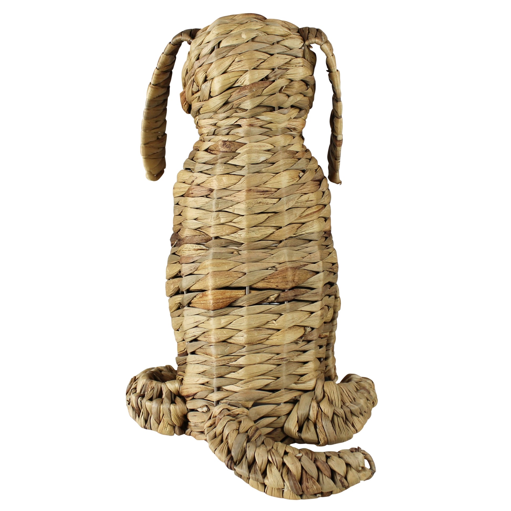 Sitting Water Hyacinth Dog - Chapin Furniture