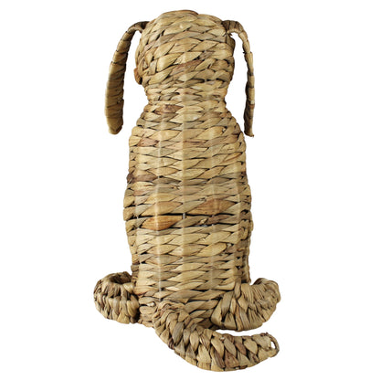 Sitting Water Hyacinth Dog - Chapin Furniture