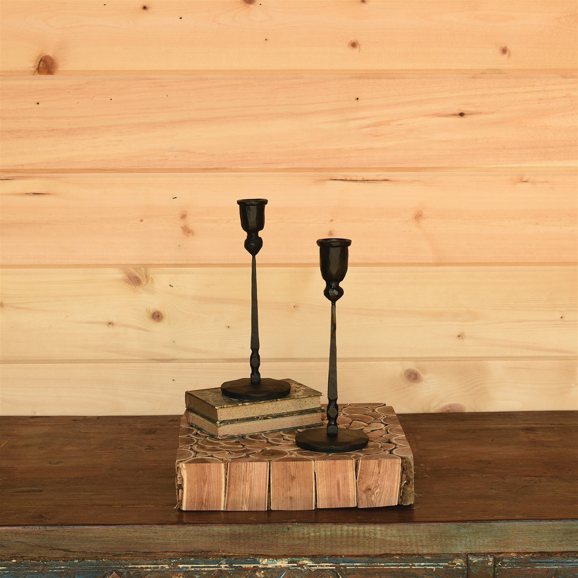 Palermo Iron Taper Candle Holder - Thumbnail 2