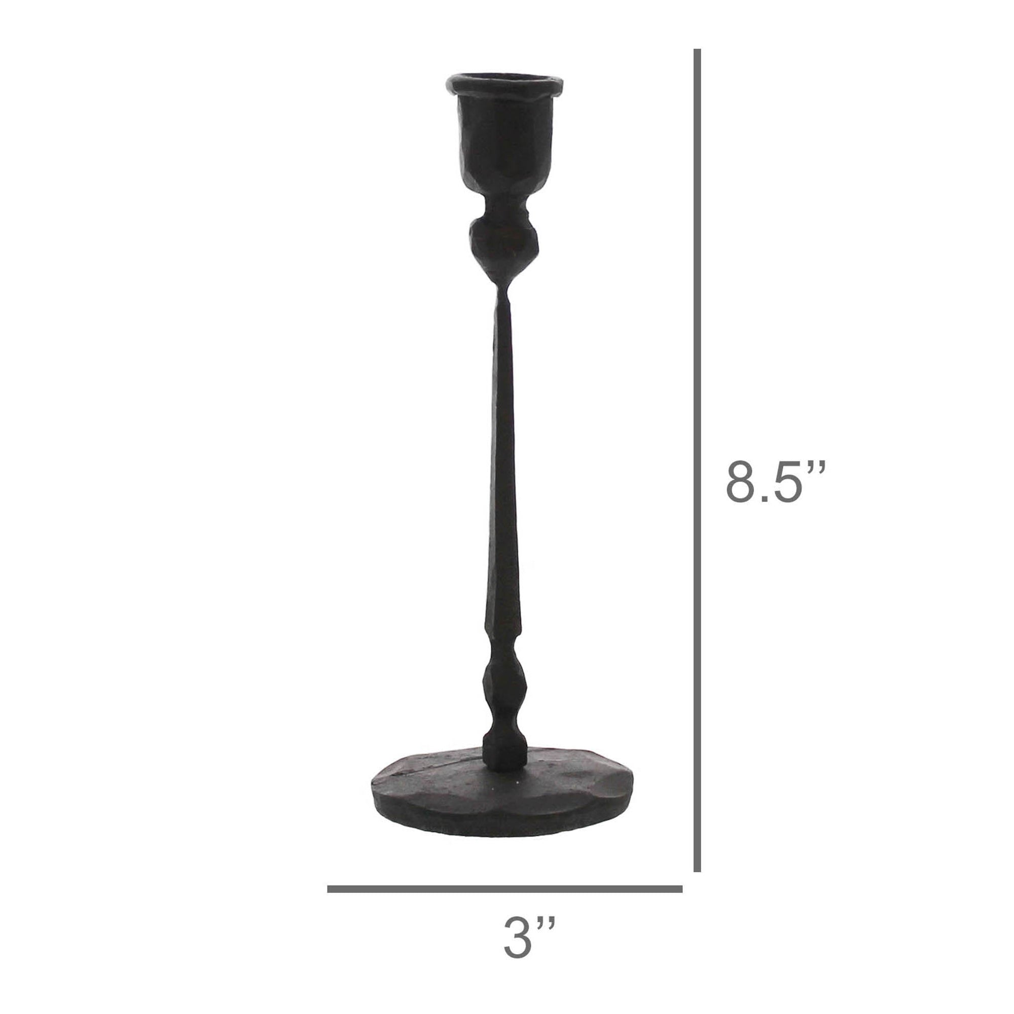 Palermo Iron Taper Candle Holder - Thumbnail 4
