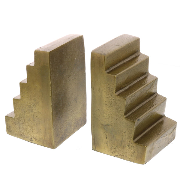 Staircase Bookends- Brass - Chapin Furniture