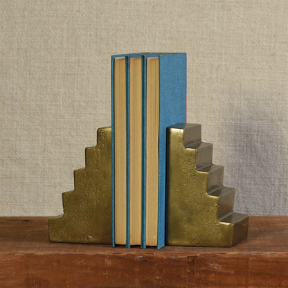 Staircase Bookends- Brass - Chapin Furniture