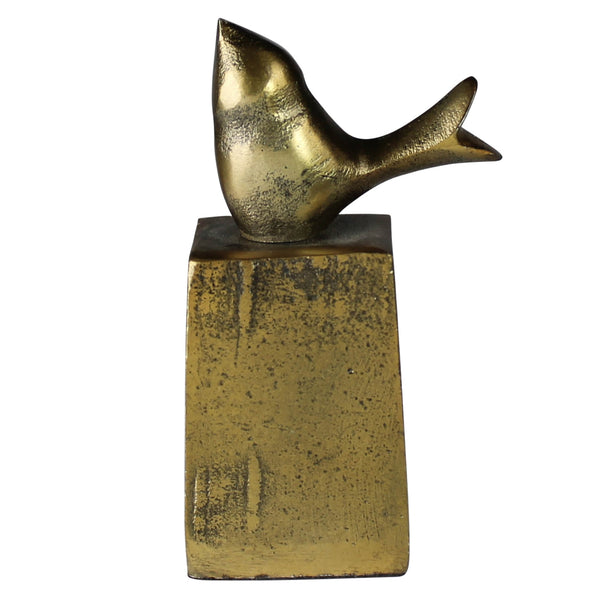 Bird on Block- Brass - Chapin Furniture
