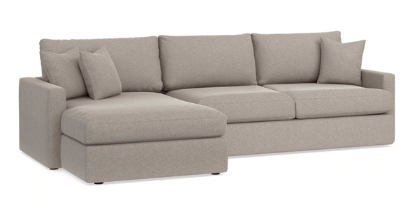 Allure Left Chaise Sectional- Dove - Chapin Furniture