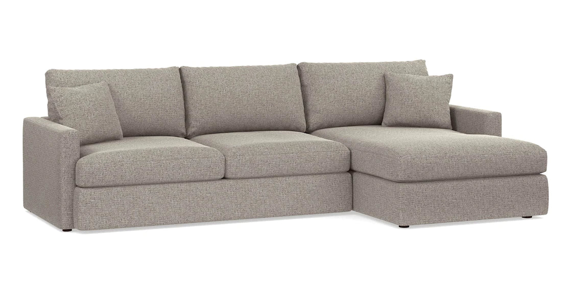 Allure Right Chaise Sectional- Dove - Chapin Furniture