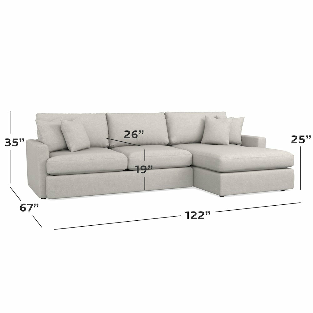 Allure Right Chaise Sectional - Chapin Furniture