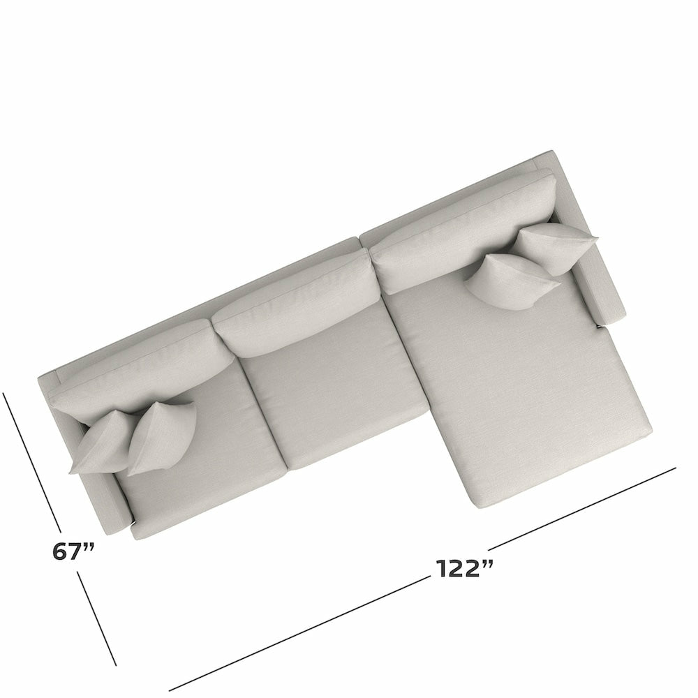 Allure Right Chaise Sectional - Chapin Furniture