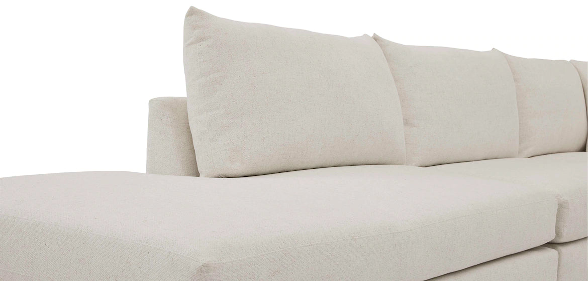 Beckham Chaise Sectional With Bumper - Thumbnail 3