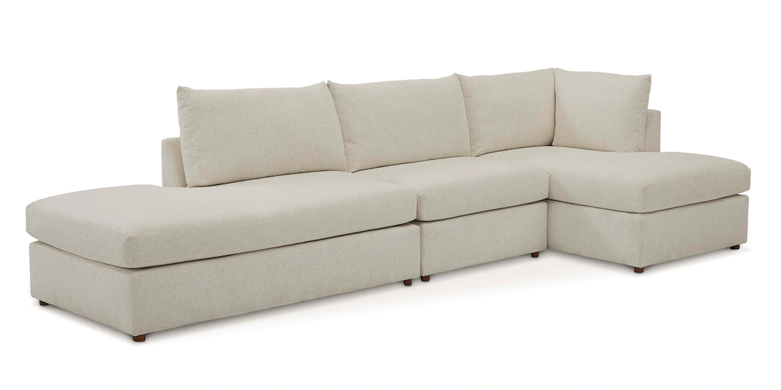 Beckham Chaise Sectional With Bumper - Thumbnail 2