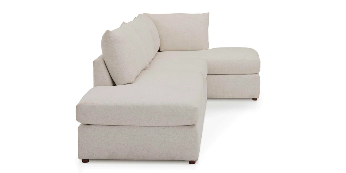 Beckham Chaise Sectional With Bumper