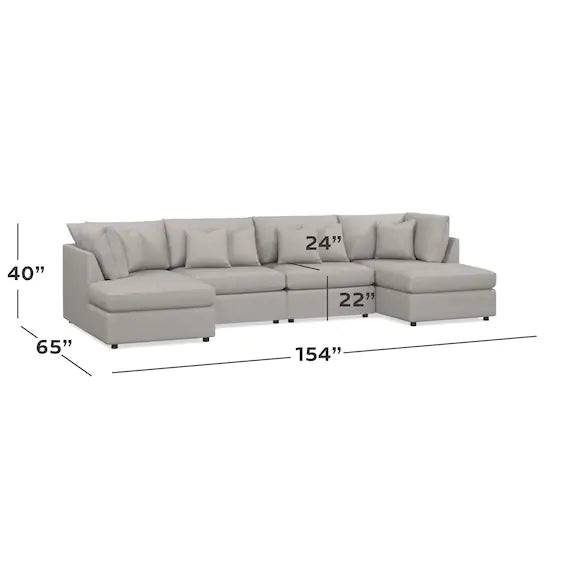 Beckham Double Chaise Sectional - Chapin Furniture