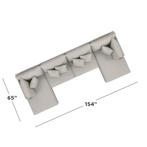 Beckham Double Chaise Sectional - Chapin Furniture