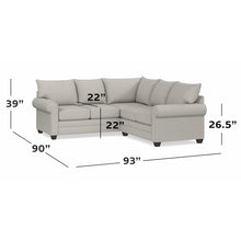Alexander Roll Arm Small L Sectional - Chapin Furniture