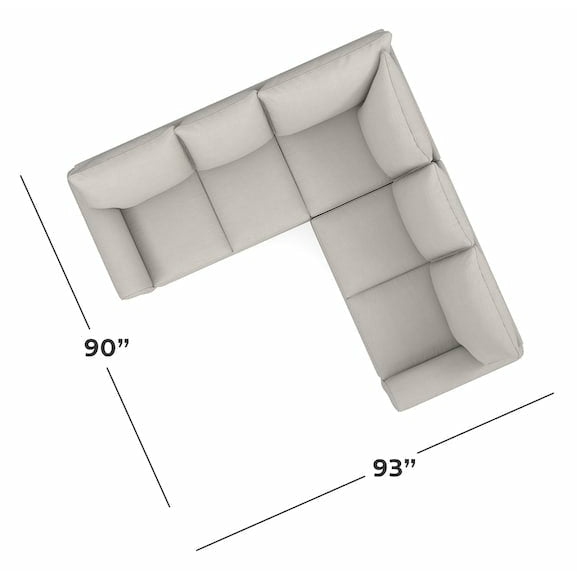 Alexander Roll Arm Small L Sectional - Chapin Furniture