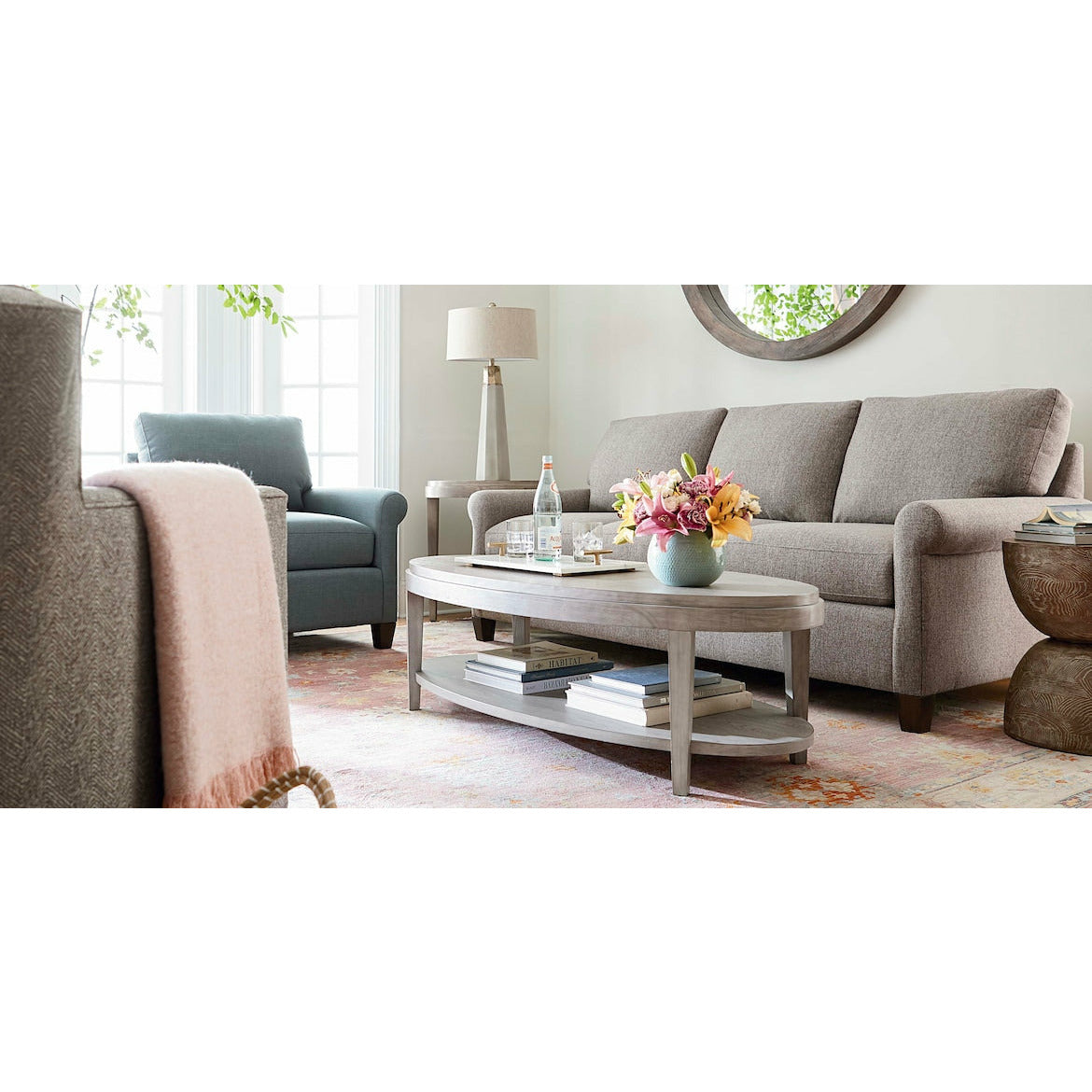 Spencer Sofa- Seamist - Chapin Furniture