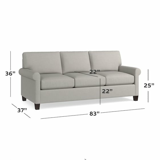 Spencer Sofa- Seamist - Chapin Furniture
